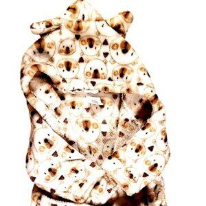 Cozy Hooded Baby Bath Robe With Koala Bear Print